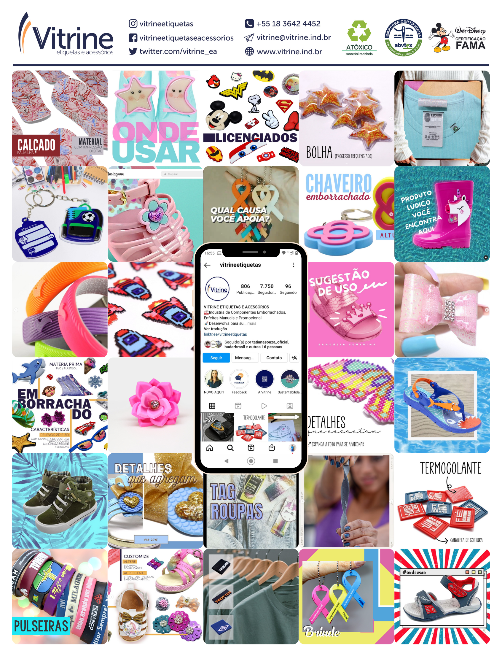 Acessórios para Calçados e Confecção