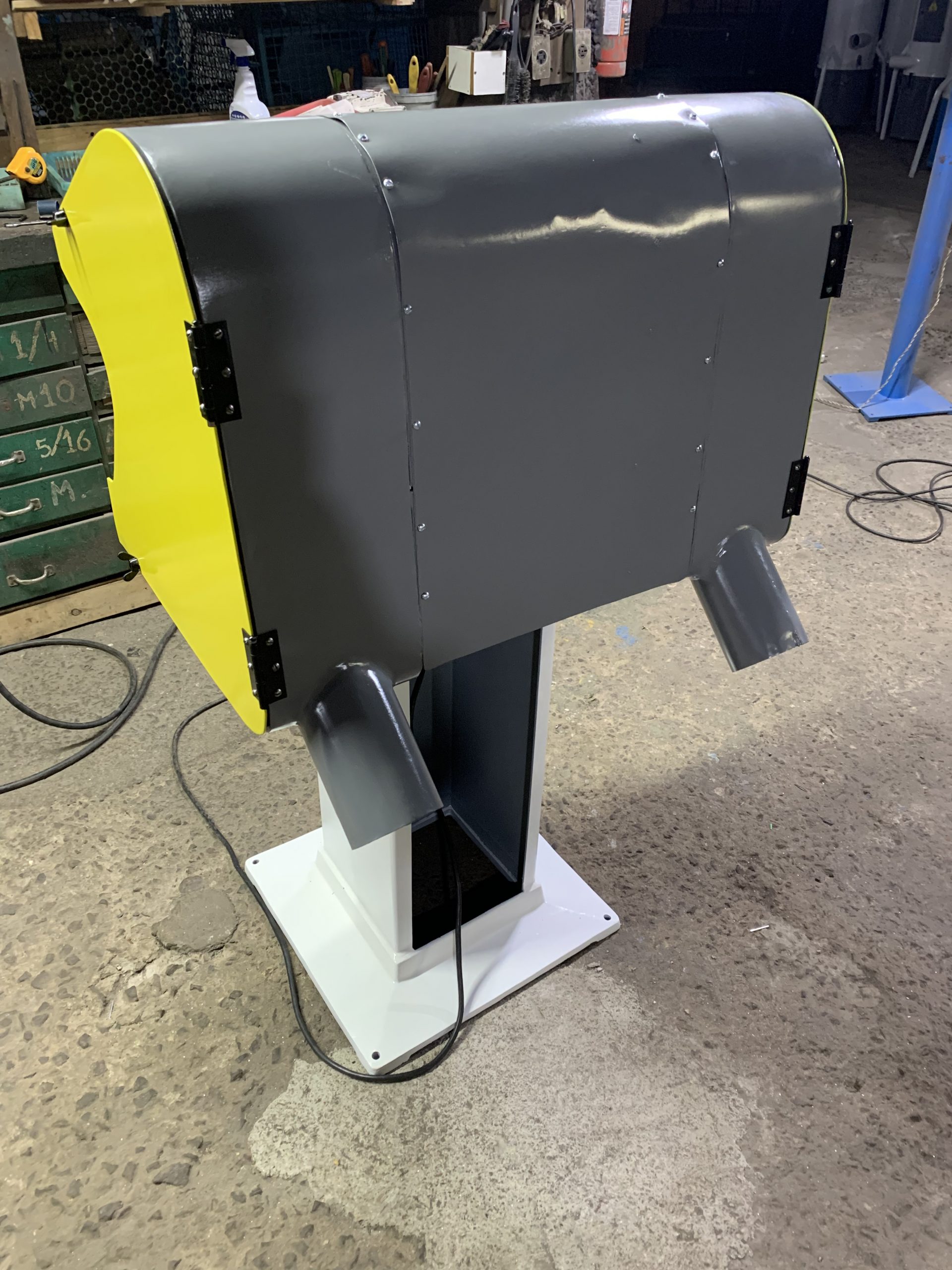 Lixadeira horizontal dupla