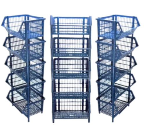 Cesto Empilhável Expositor Organizador Indústria e Comércio em Geral