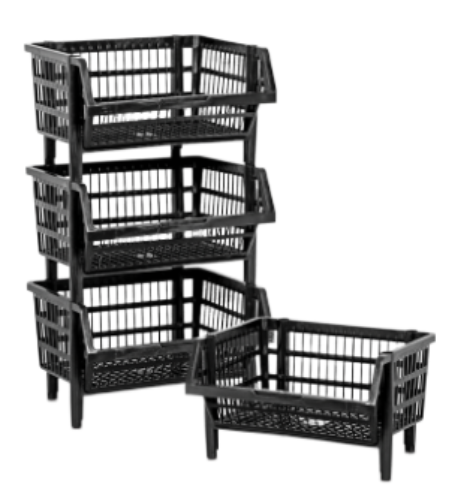 Cesto Empilhável Expositor Organizador Indústria e Comércio em Geral