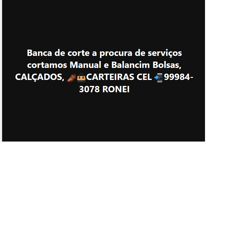 Banca de corte a procura de serviços