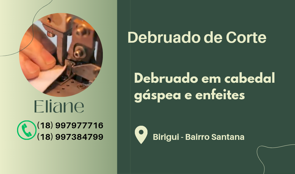 Prestação de serviço de debruado