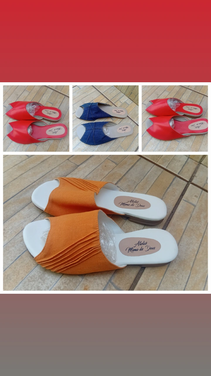 Rasteirinhas totalmente artesanais Mimos de Deus
