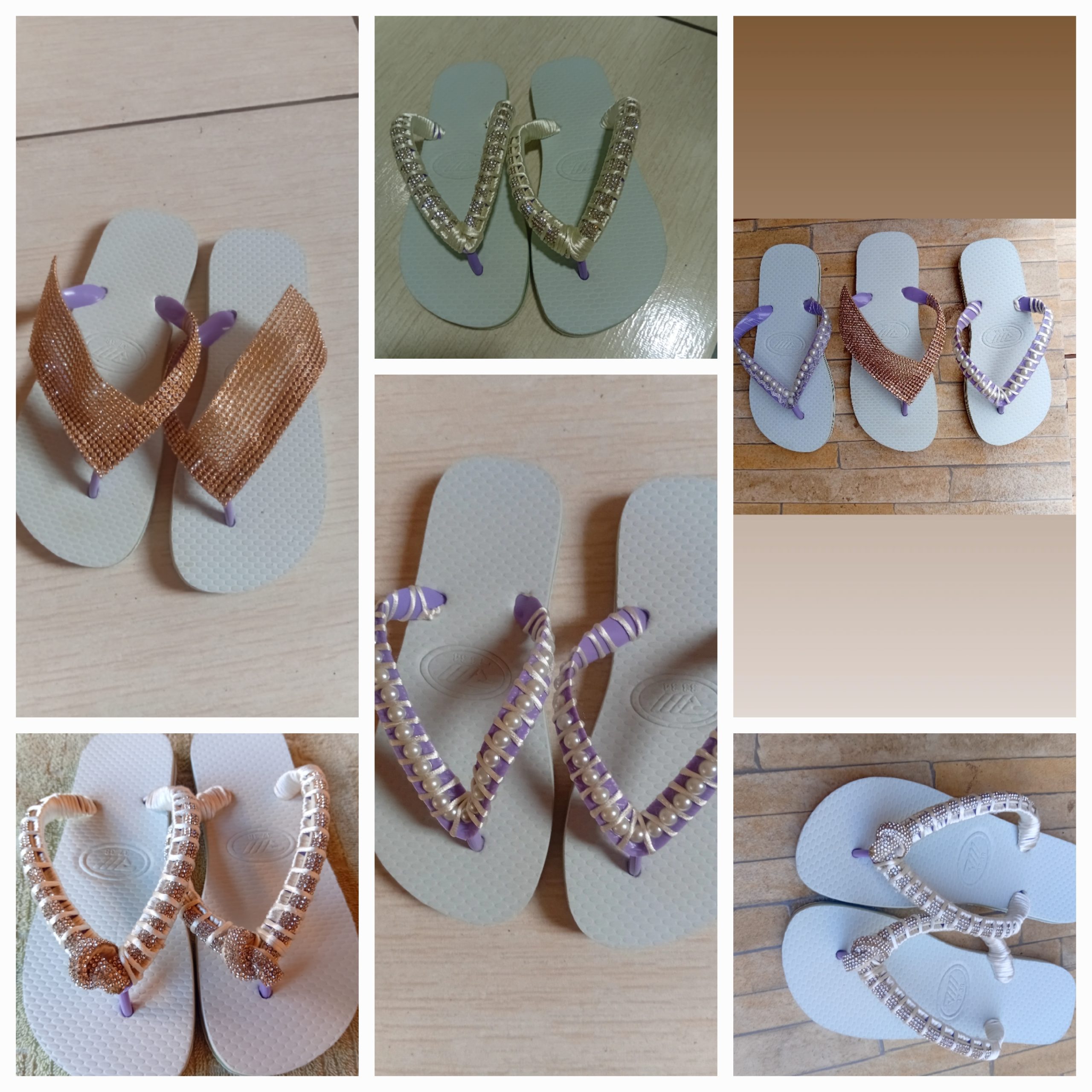 Rasteirinhas totalmente artesanais Mimos de Deus