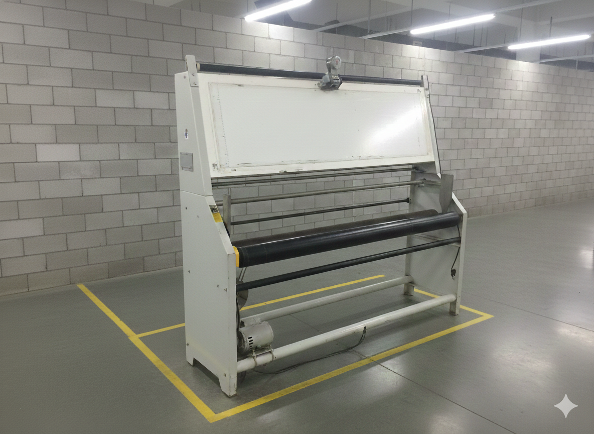 MAQUINA MEDIR REVISAR TECIDO LAMINADO SINTETICO