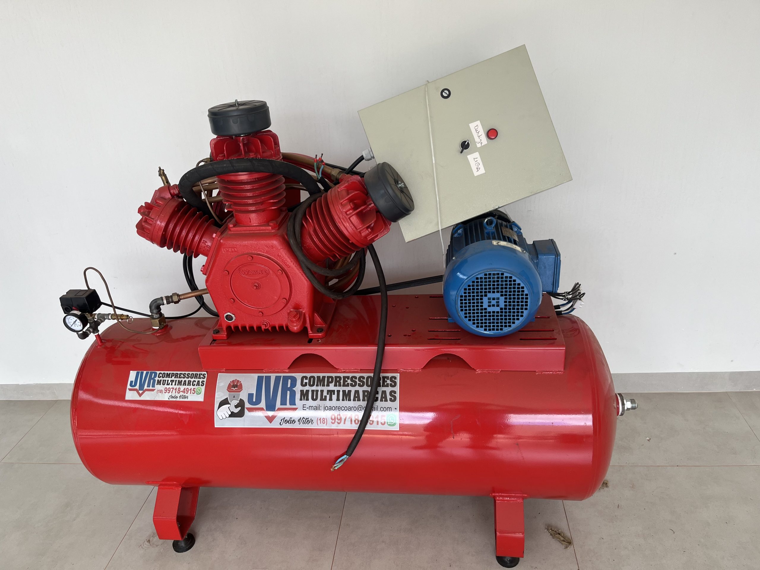 Compressor wayne 40 pés já com painel eletrônico
